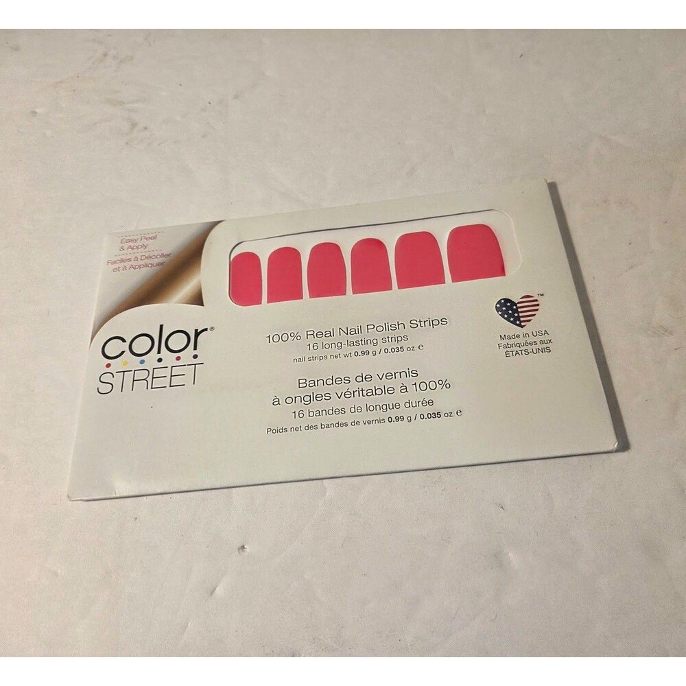 Color Street shockwave 100% Real Nail Polish Strips Long Color 0.035oz